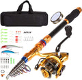 12 FT Carbon Fiber Telescopic Fishing Rod and Reel Combo with Carrier Bag P185252