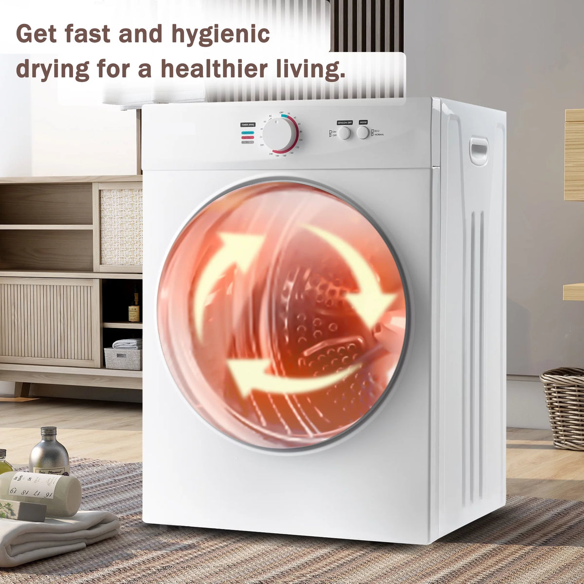 Stainless Steel Portable Clothes Dryer L1842