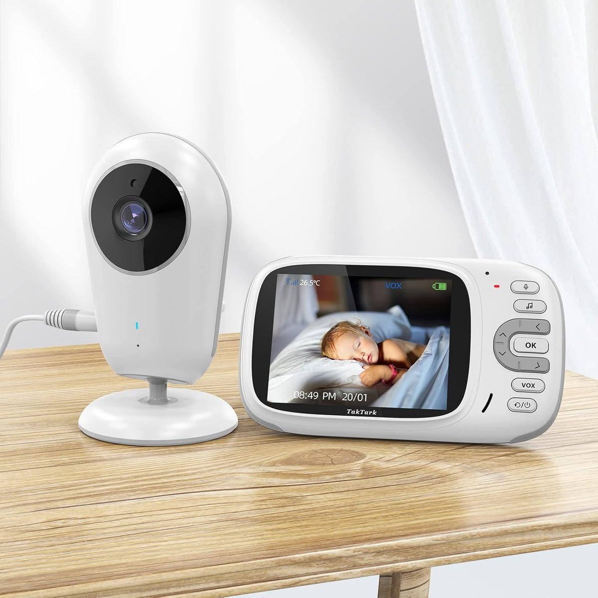 Baby Monitor with Camera and Audio, No WiFi, Night Vision D721