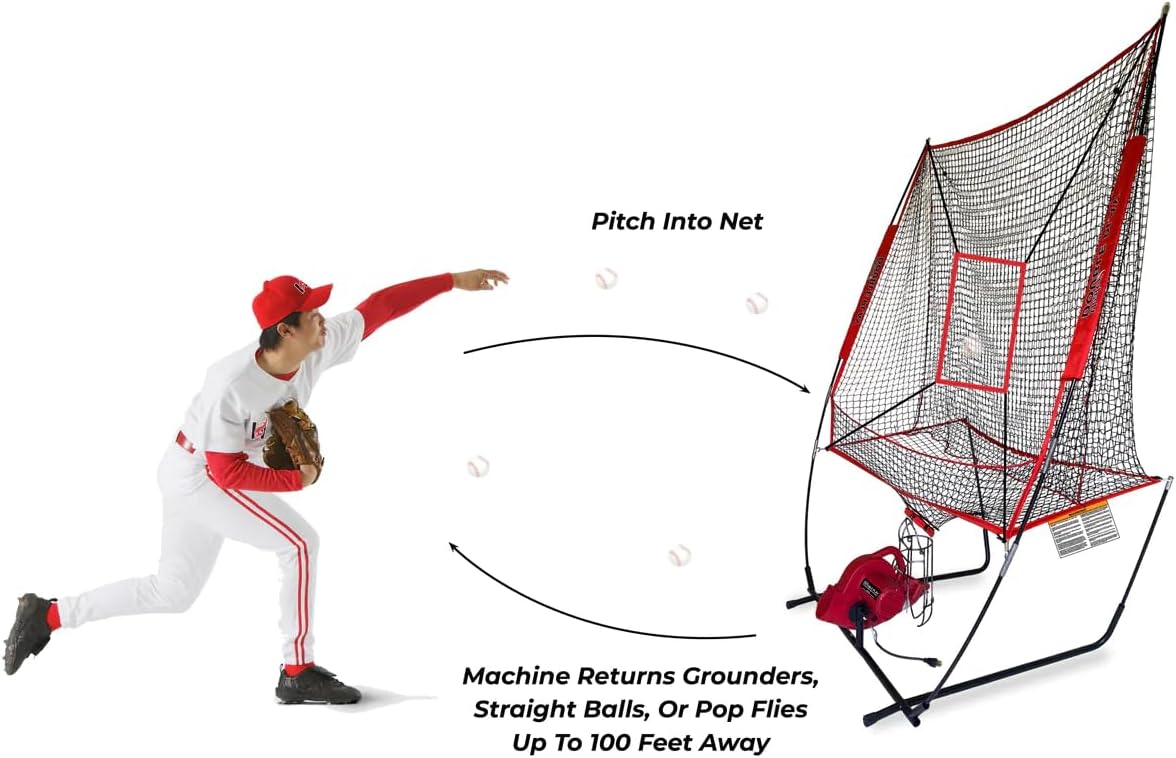 2-in-1 Baseball Pitching Machine Q60147