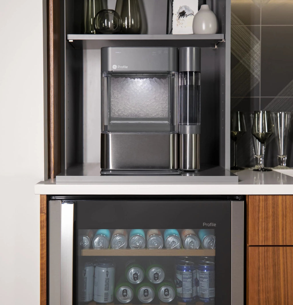 Black Stainless Countertop Nugget Ice Maker I590982