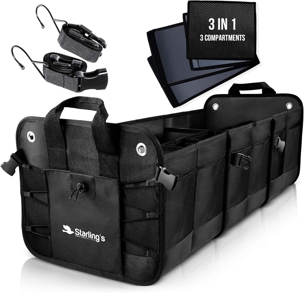 Car Trunk Organizer, 3 Compartments T93013