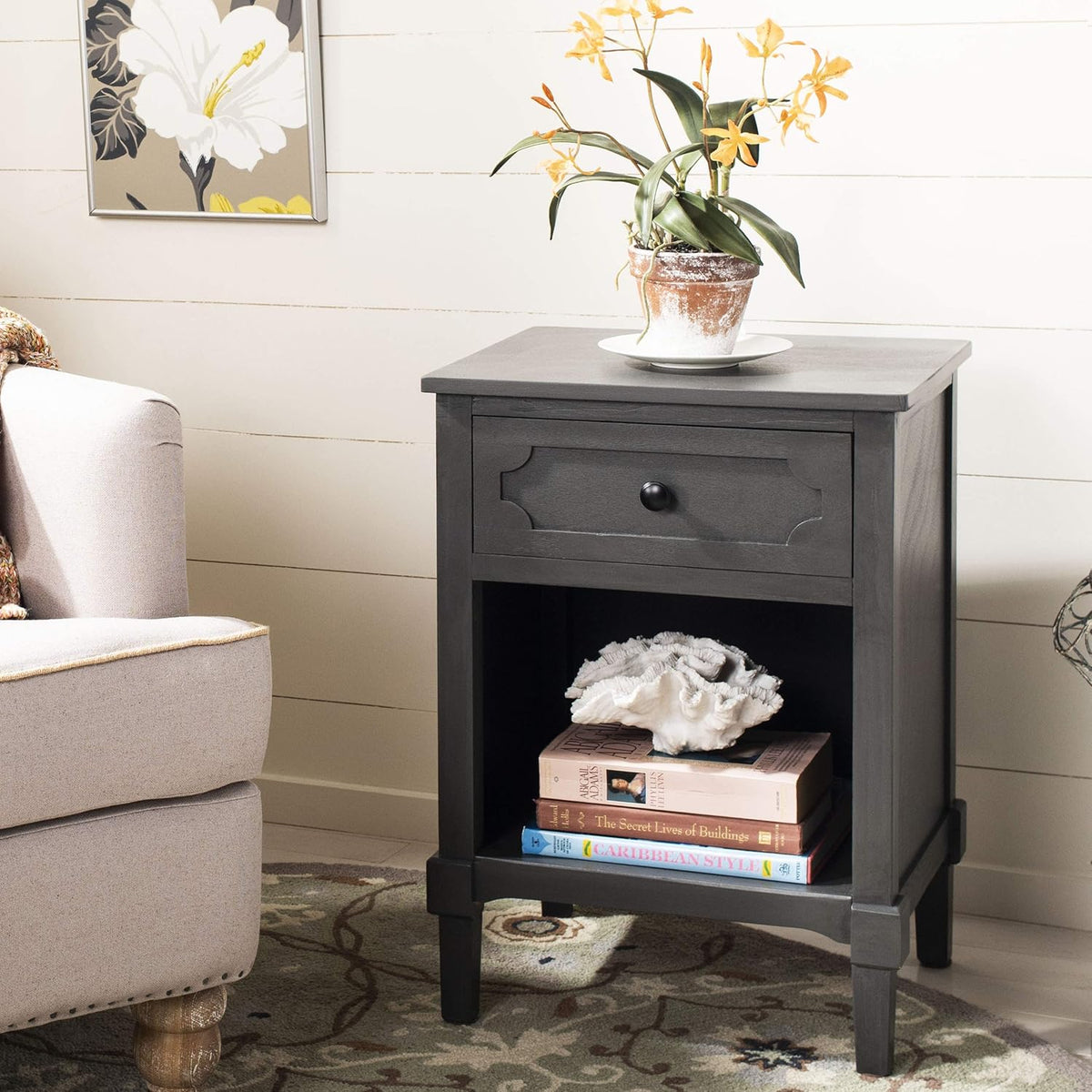 Grey Side Table U218899