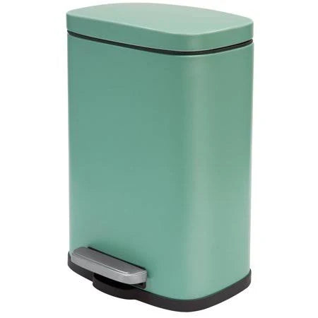 1.32 Gallon Matte Green Stainless Steel Step on Trash Can Z488