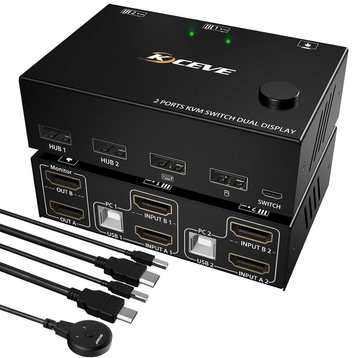 HDMI KVM Switch 2 Port 4K@30Hz D816