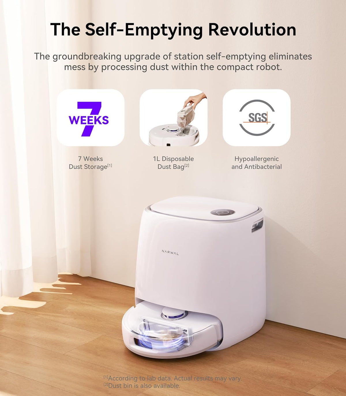 8200 Pa Robot Vacuum and Mop Combo with Dust Bags K67746