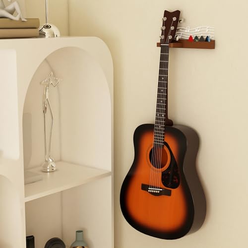 Solid Wood & Acrylic USB-Powered Guitar Wall Mount Stand with LED Lights G2671