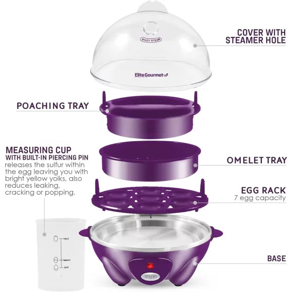 Electric 7 Egg Capacity Cooker T1625