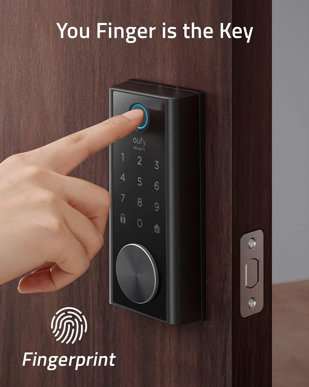 Smart Lock Touch & Wi-Fi Fingerprint Keyless Entry Door Lock X1756