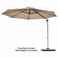 11-ft Tan Crank Cantilever Patio Umbrella N51396