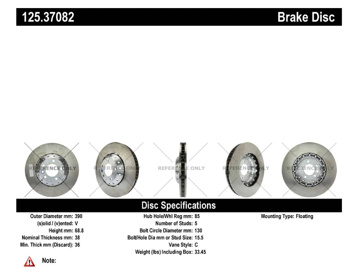 High Carbon Alloy Brake Rotor S959