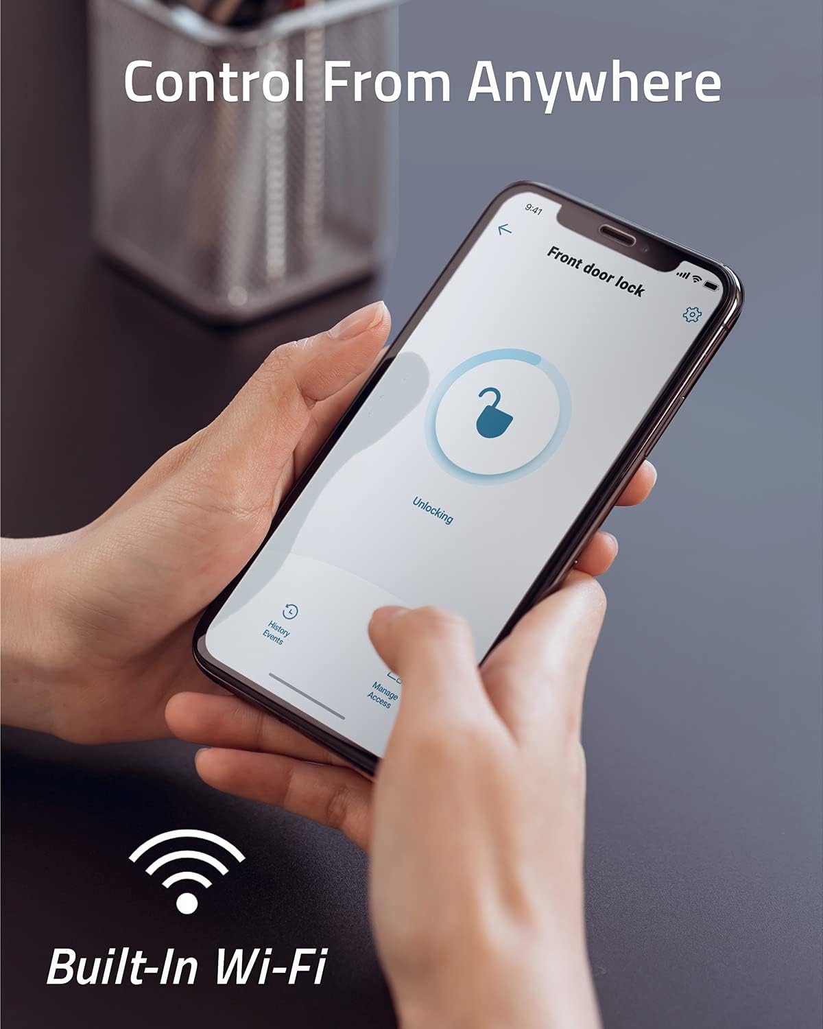 Smart Lock Touch & Wi-Fi Fingerprint Keyless Entry Door Lock X1756
