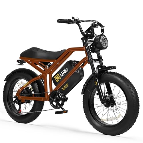 1500W Peak Motor 20" Fat Tires 28MPH Electric Bike with Dual Suspension & Brakes B865