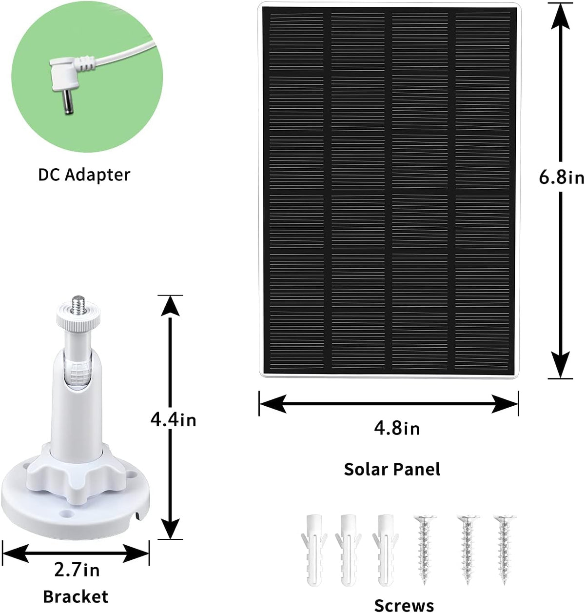 Solar Panel Charger 5V 3.5W 2-Pack P203