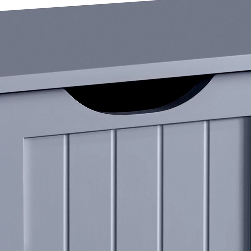 White 4 Drawer Wood Bathroom Floor Cabinet T5443