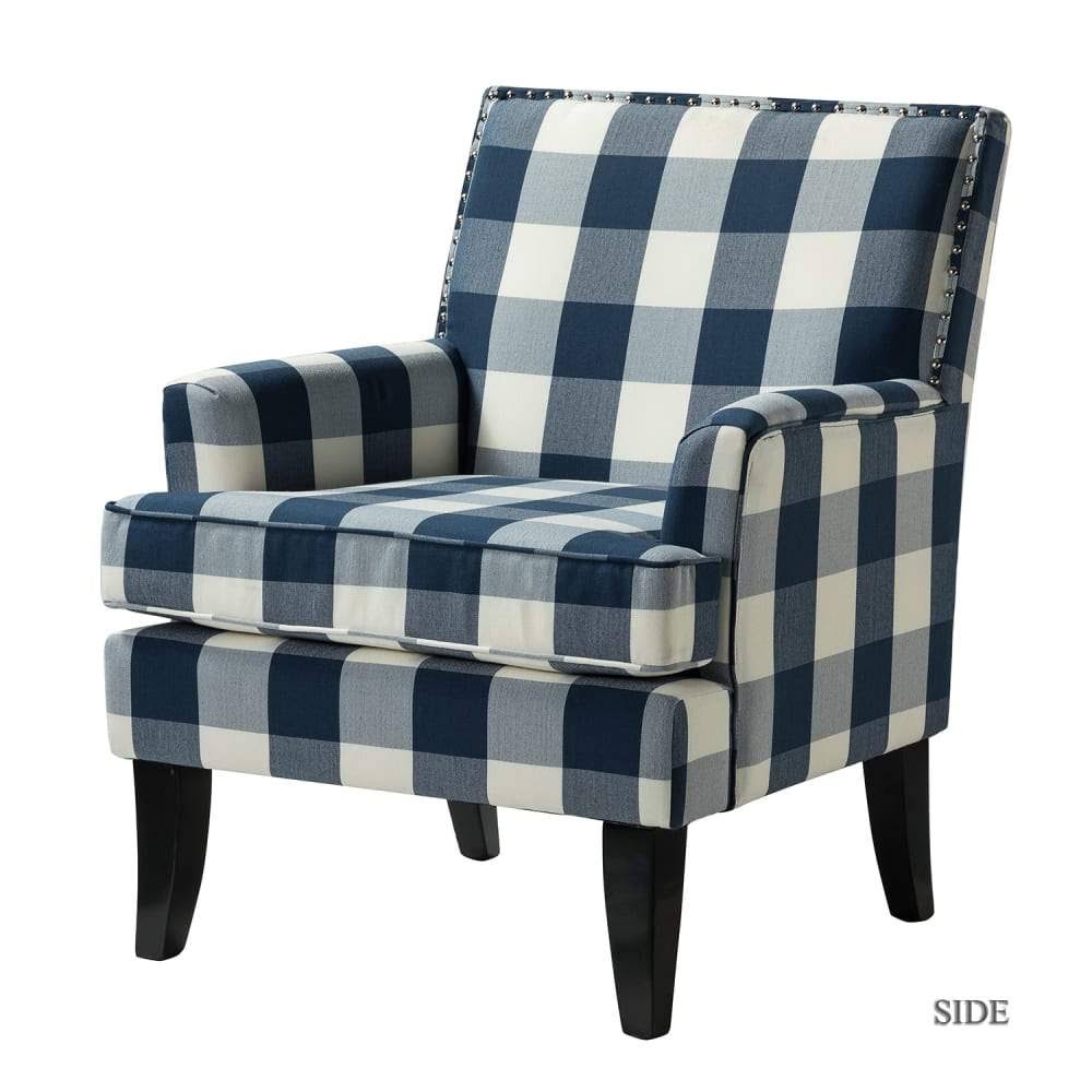 Red and Yellow Nailhead Trim Arm Chair W674471