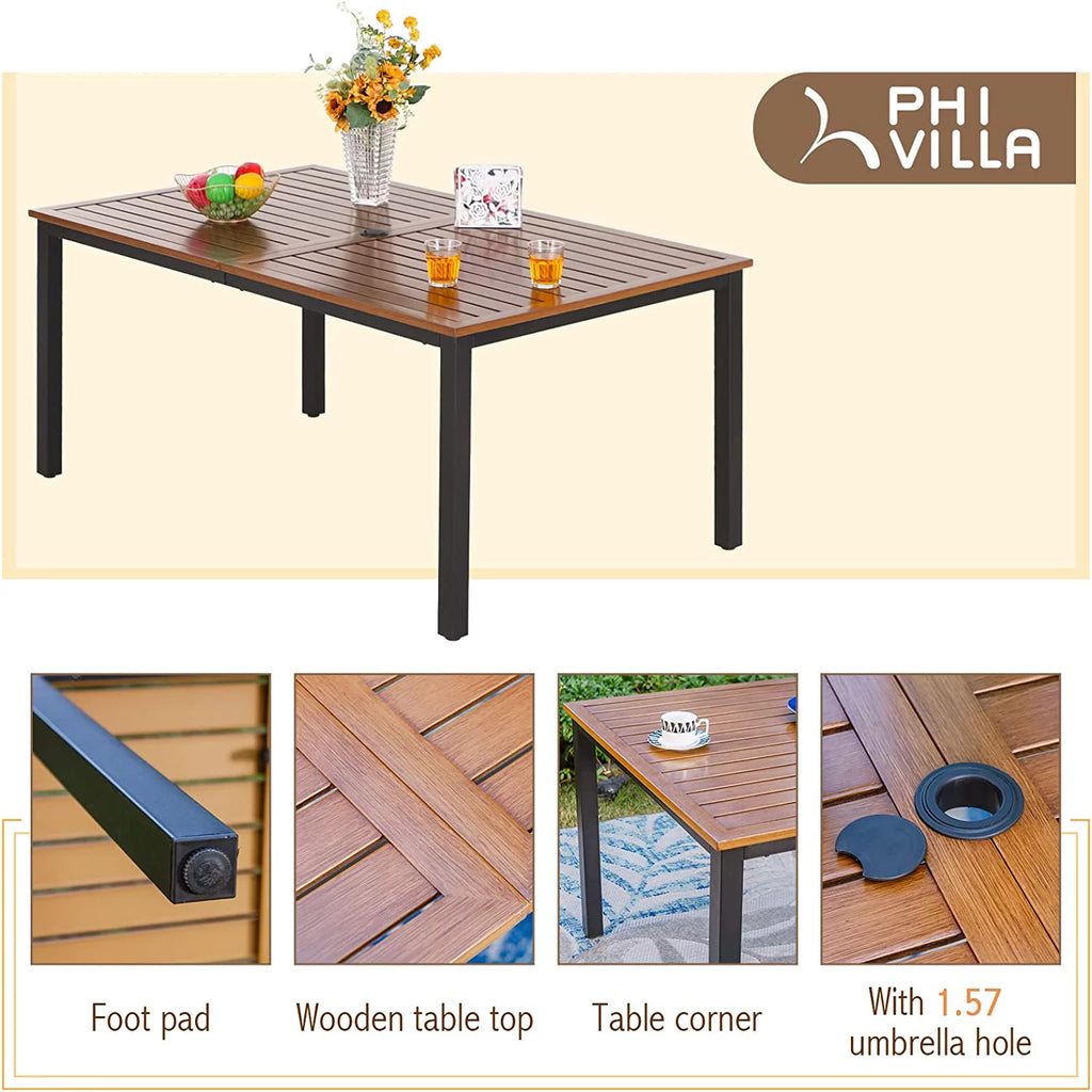 7 Pcs Outdoor Dining Table and Chairs M210054