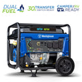 6500 Peak Watt Dual Fuel Portable Generator with CO Sensor V30110