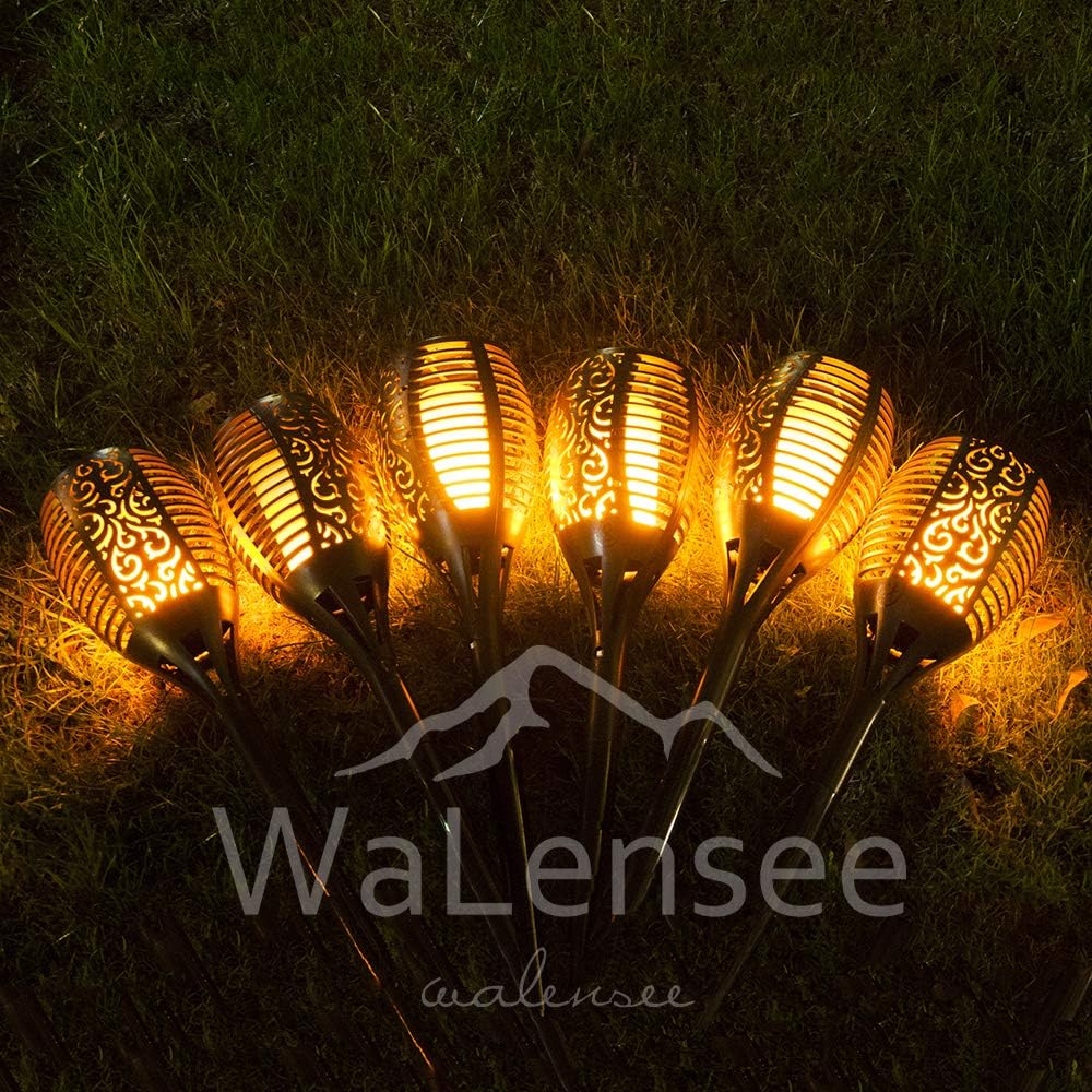 43 LED Waterproof Flickering Flames Torch Solar Lights (4 Pack) G528160