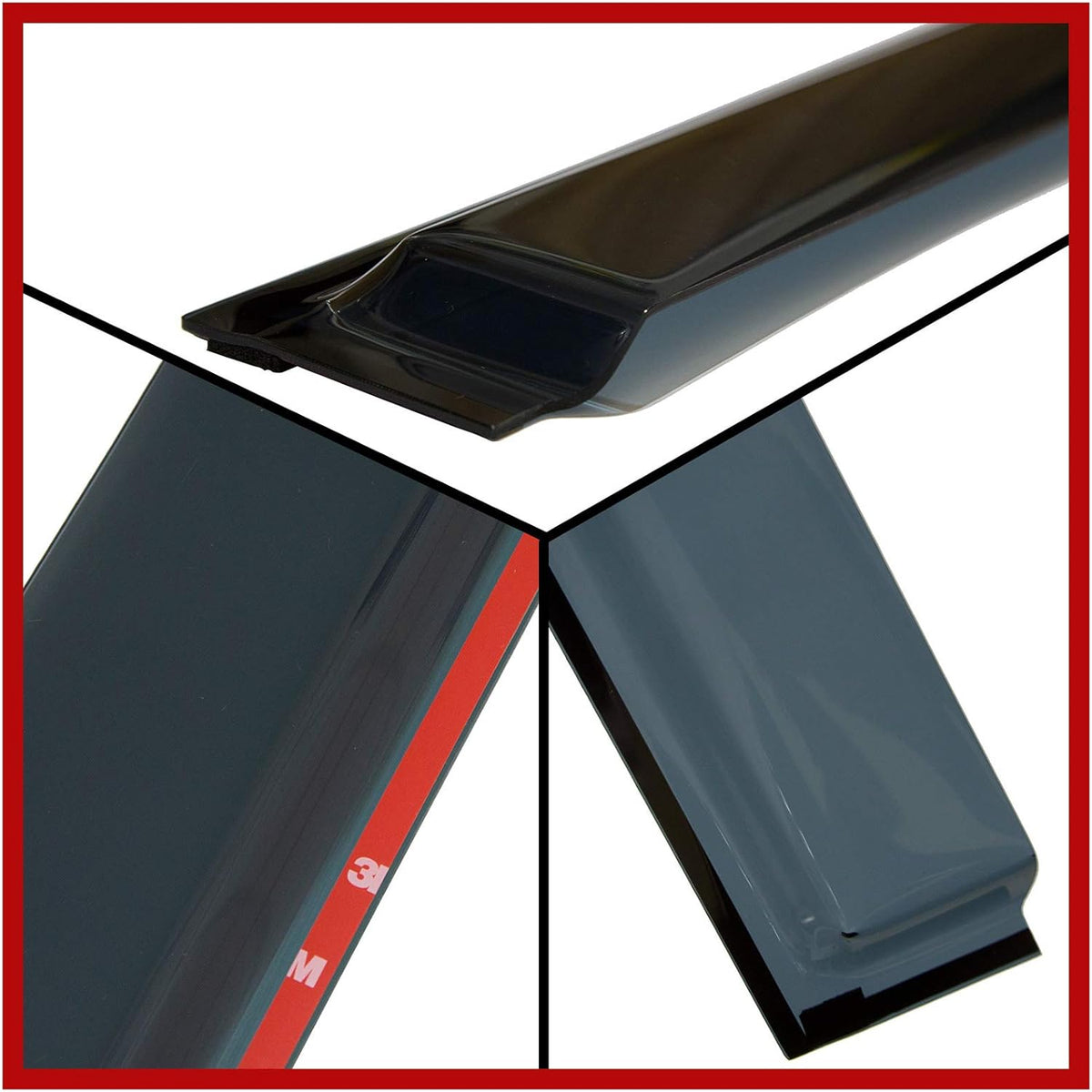 Side Window Vent Visor Deflectors Rain Guards Pack of 2 J821919