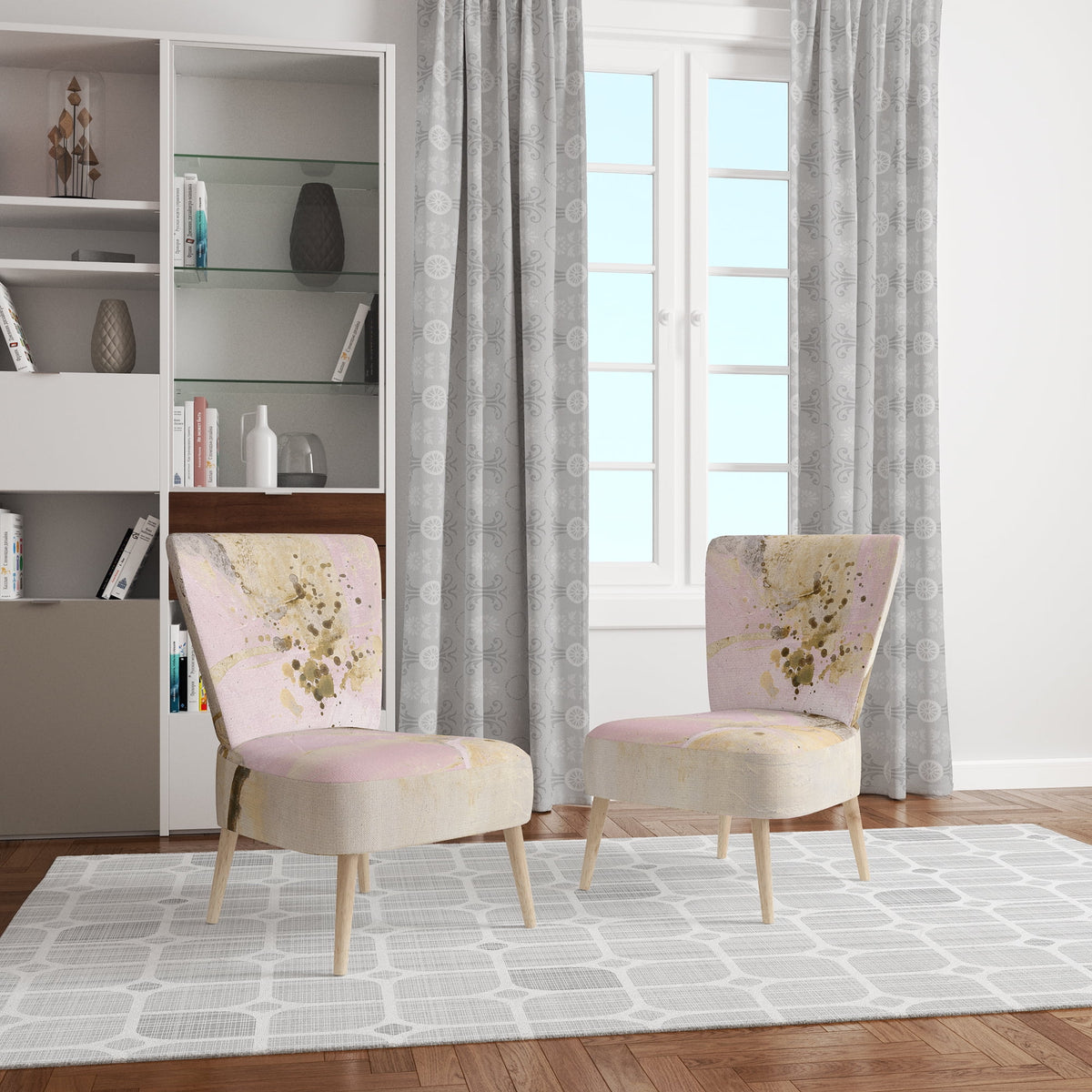 Pink Upholstered Accent Chair T667101