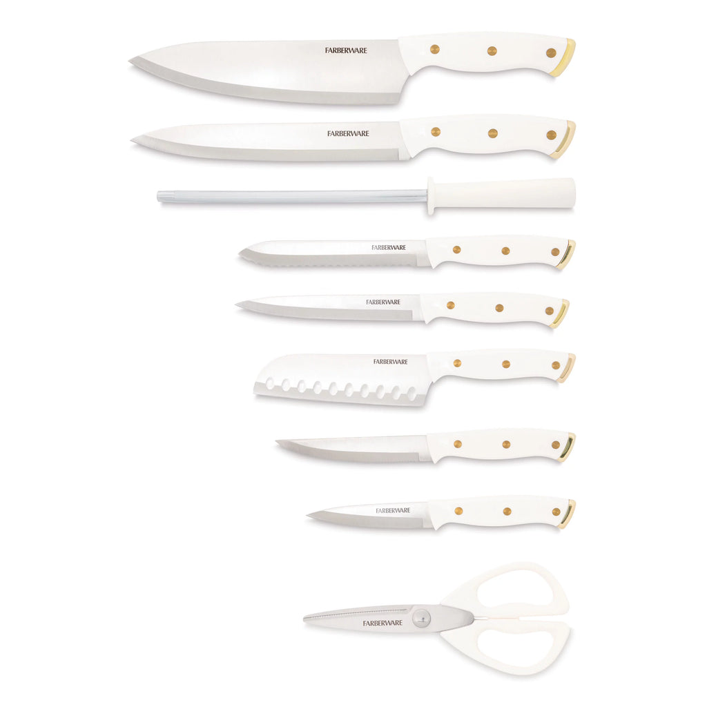 15-Piece Forged Triple Riveted Knife Set with Block X9246