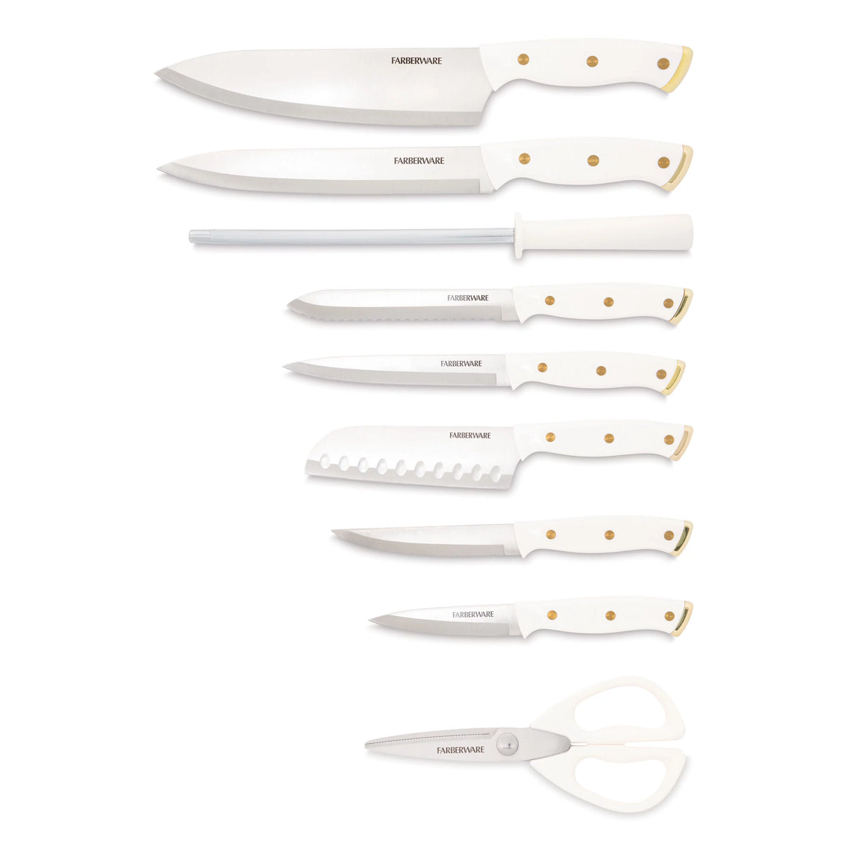 15-Piece Forged Triple Riveted Knife Set with Block X9246