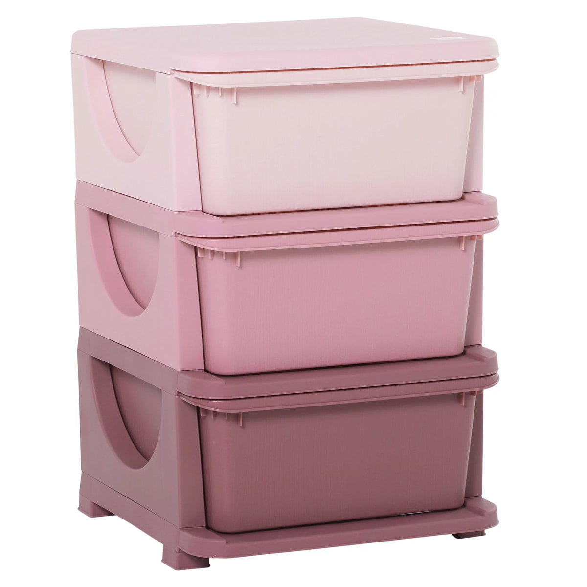 Blue 3 Tier Kids Storage Unit Dresser Tower F737497