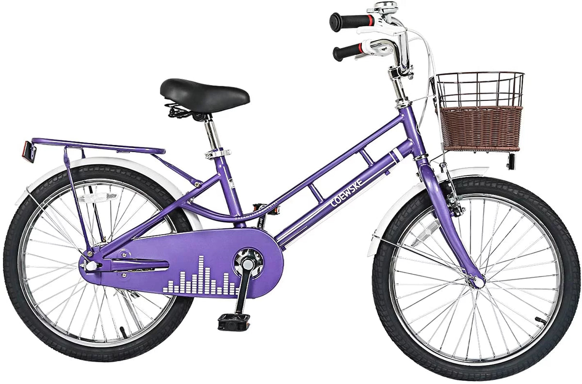 Kids 20 inch Bike with Hand Brake and Kickstand, Pink E855