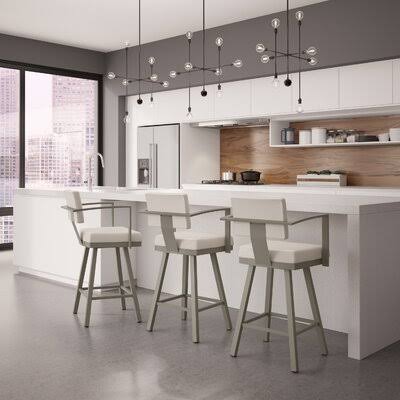 Counter Stool Matt Light Gray Met E4435