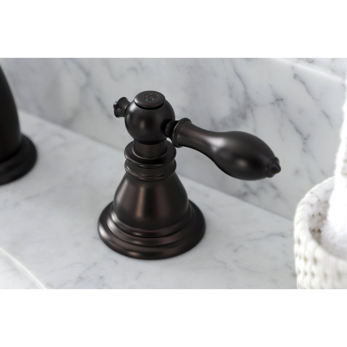 Brushed Nickel Widespread Bathroom Faucet with Pop-Up M72349
