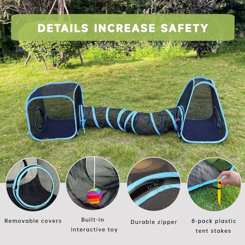Collapsible Outdoor Cat Enclosures Tunnel Y5887