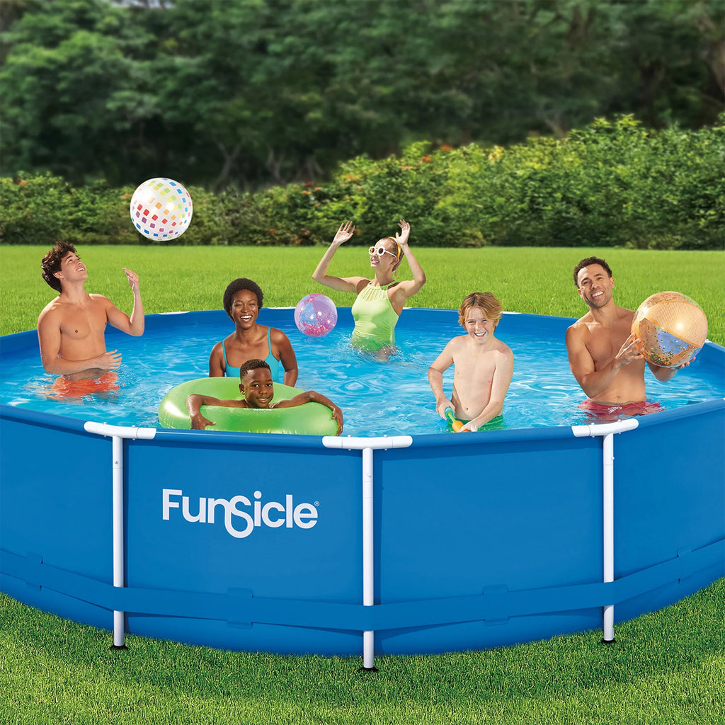 8'x30 Round Frame Above Ground Swimming Pool Set F662