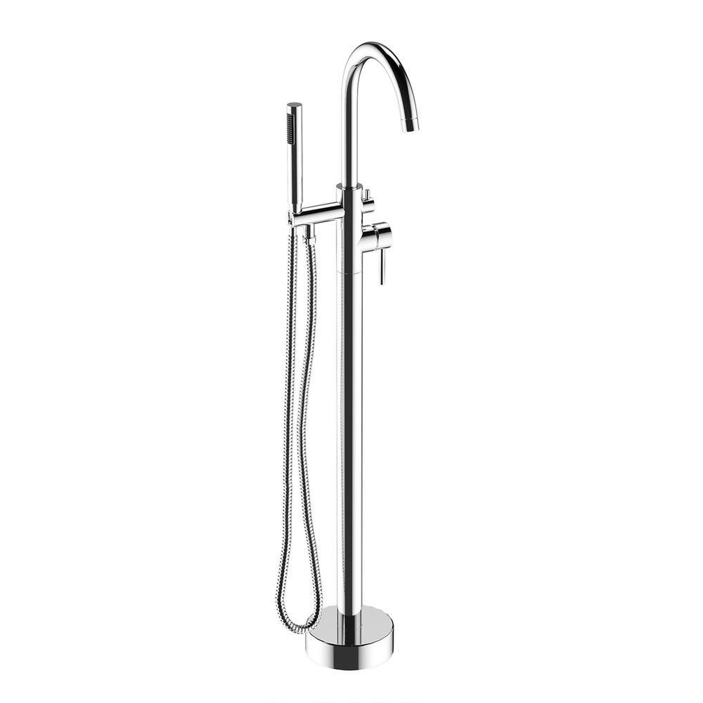 Chrome High Arch Tub Faucet with Hand Shower Y72387