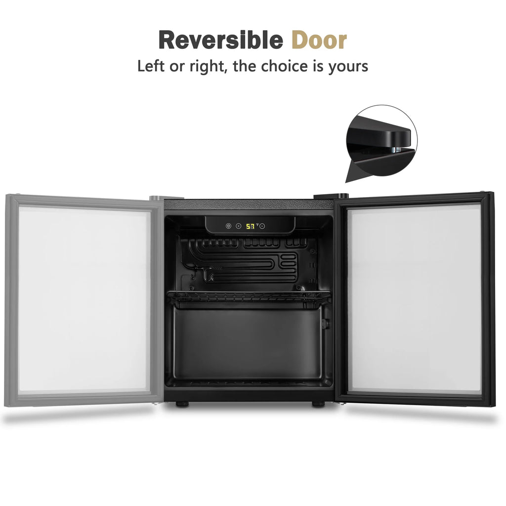 1.7 cu.ft Black Beverage Cooler & Refrigerator L9904