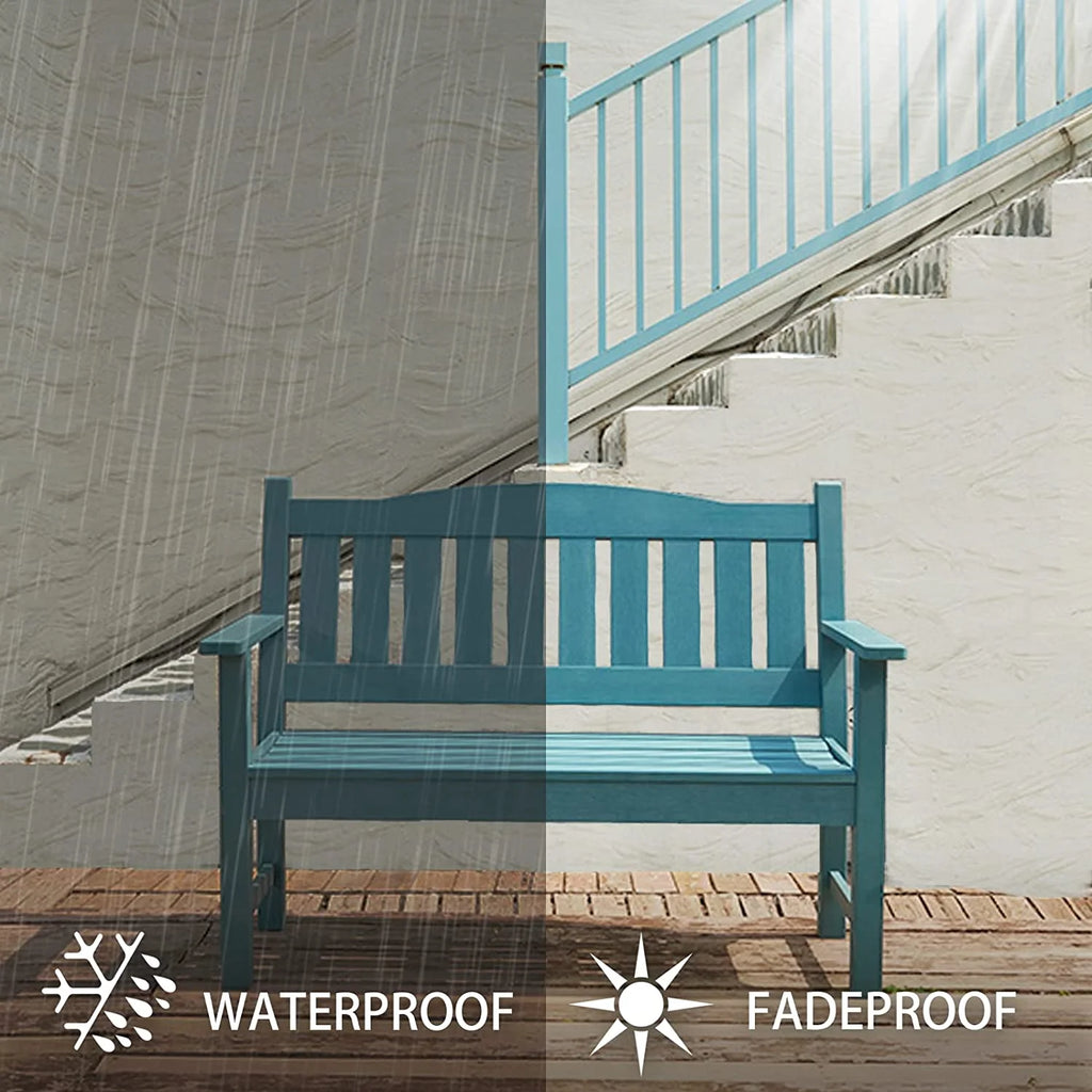 Weatherproof 2-Person 50" Poly Lumber Garden Bench E228