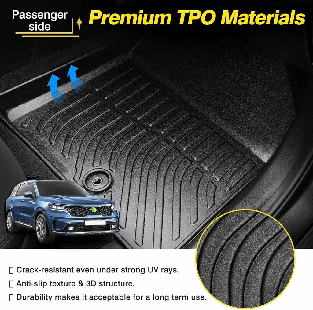 All Weather Floor Liners 1st and 2nd Row Mat Liner Set E184