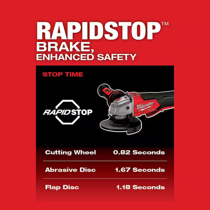 18V Brushless Cordless 4-1/2 in./5 in. Braking Grinder K830