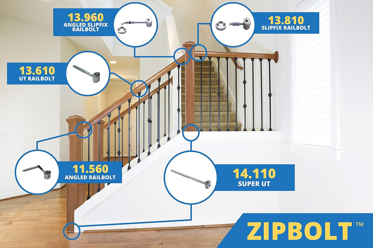 5 Pack Staircase Handrail to Fittings Connector Q849