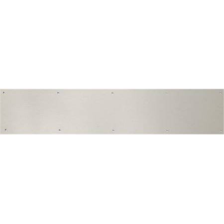 8 in. x 34 in. Satin Nickel-Aluminum Magnetic Mount Kick Plate K932