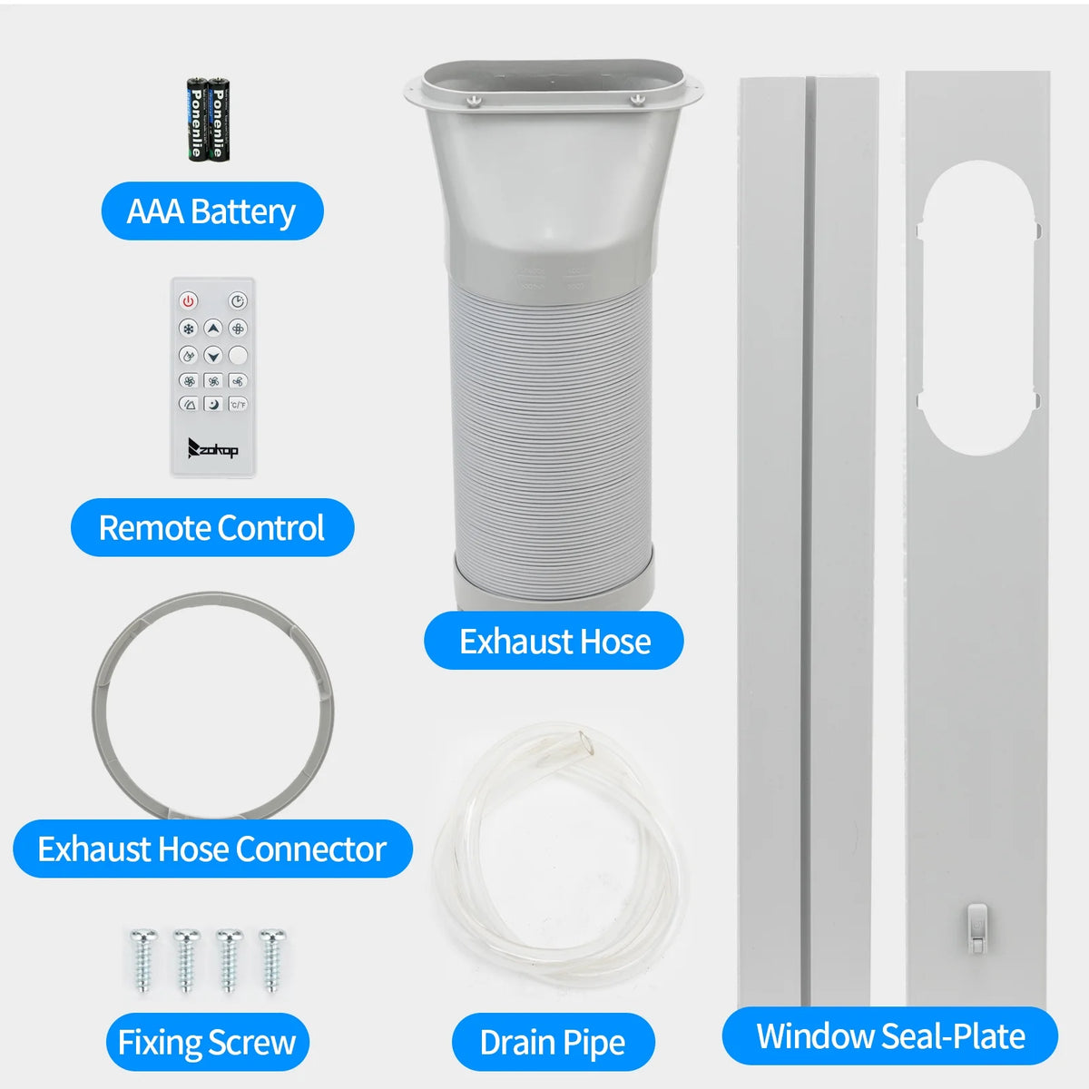White Portable Air Conditioner B92314