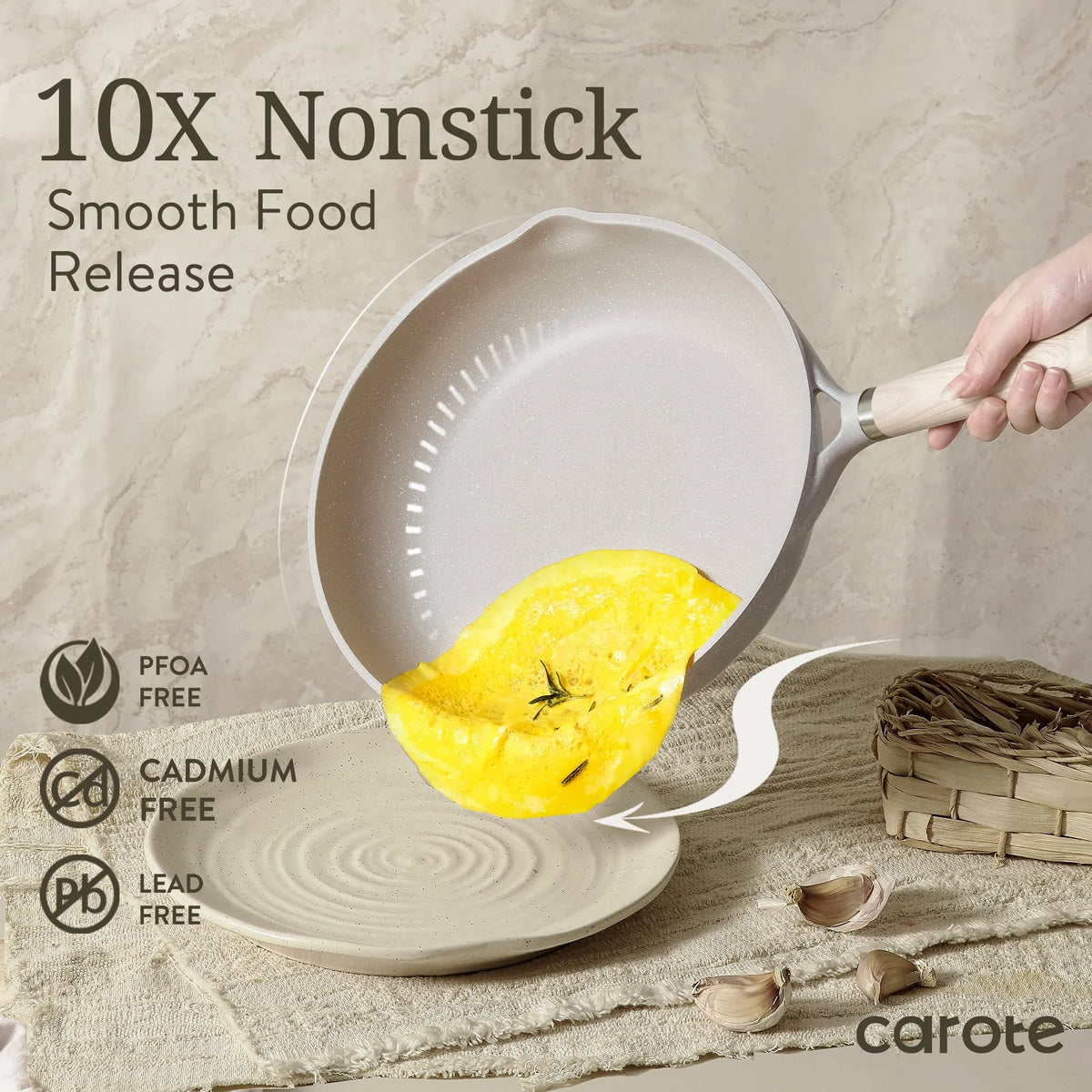 21 Pcs Nonstick Induction Cookware Set C8557