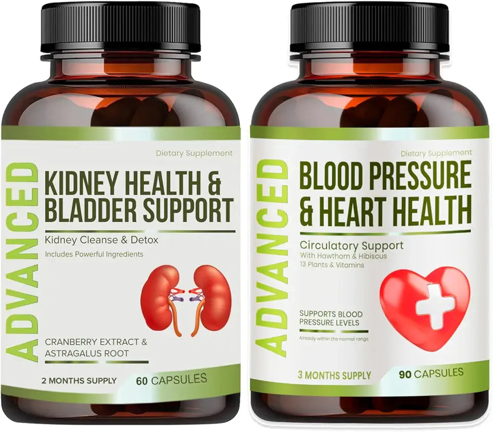 Blood Pressure Support Supplement with Hawthorn Berry & Hibiscus K458