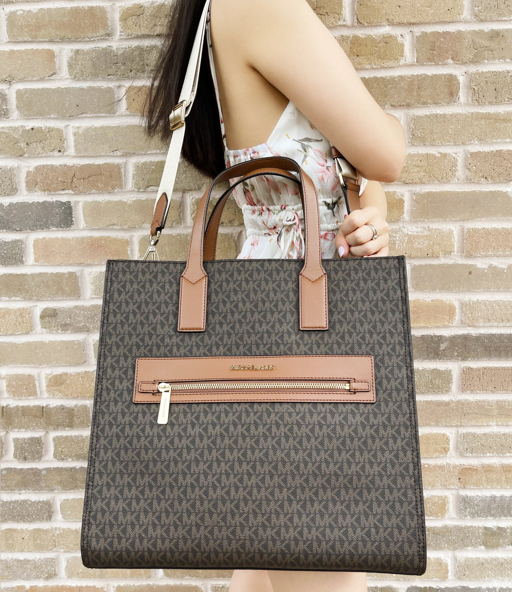 Brown Large Tote Crossbody V75800