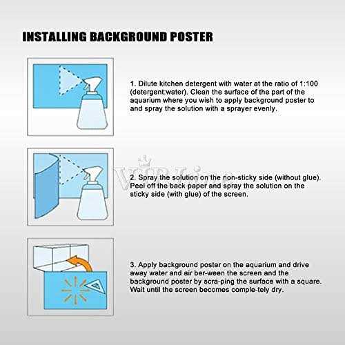 Rock Wall Aquarium Background Poster Fish Tank Decor T2270