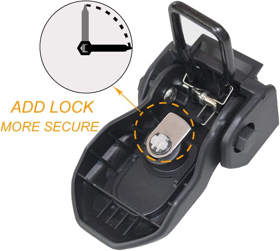 Black Locking Hood Latch Kit for Jeep Wrangler JL & Gladiator JT, 1 Pair B30951