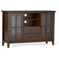Solid Wood TV Media Stand in Russet Brown K5764
