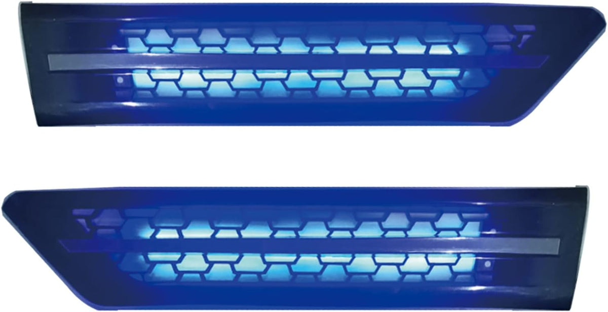 Green LED Side Grille Air Intake Vent Replacement Left Right Pair for Freightliner Cascadia 2018+ I57117