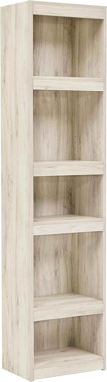 Rustic Pier Bookcase with 3 Adjustable Shelves, Gray Pine H5796