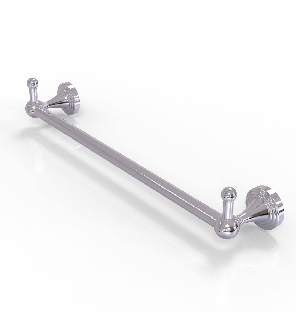 30 inch Polished Chrome Towel Bar with Integrated Hooks J36250